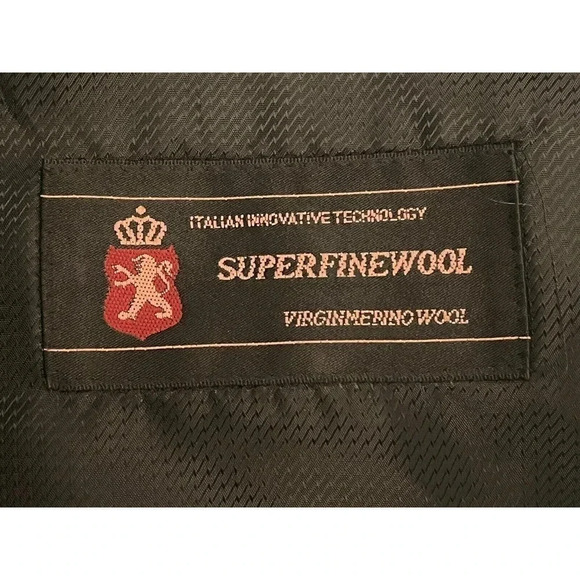 Fortini Mens Charcoal Overcoat Long Wool Blend Winter Coat Business Formal - Picture 7 of 12